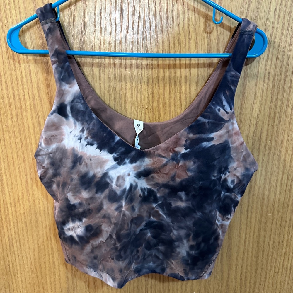 lululemon Brown & Black Tie-Dye align Tank Top